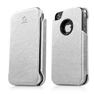 Чехол Capdase Capparel Protective Case Forme Silver/Black for iPhone 4/4S (CPIH4-10S1)